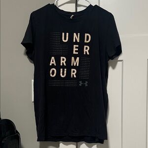 Under Armour Black Tee with Graphic Print